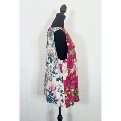 Jaded Gypsy Patchwork Reversible Button Down Vest JG-91 Free Size