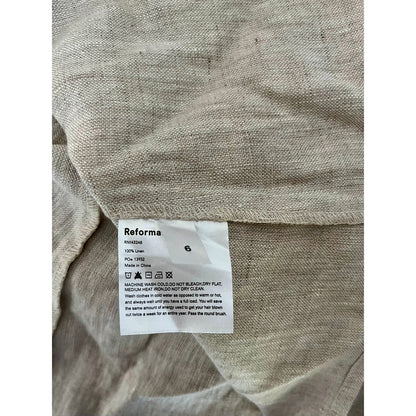 NEW Reformation Linen Khaki Mini Skirt Size 6