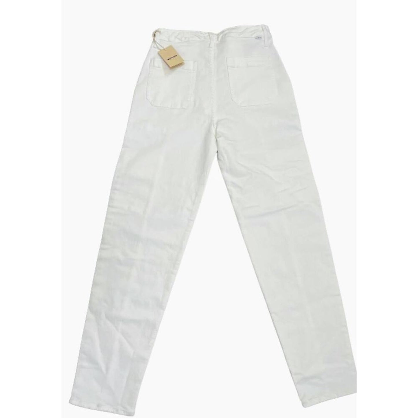 MOTHER Private Double Pocket Skimp Jeans‎ in White Size 28 Cargo Zip Fly Stretch