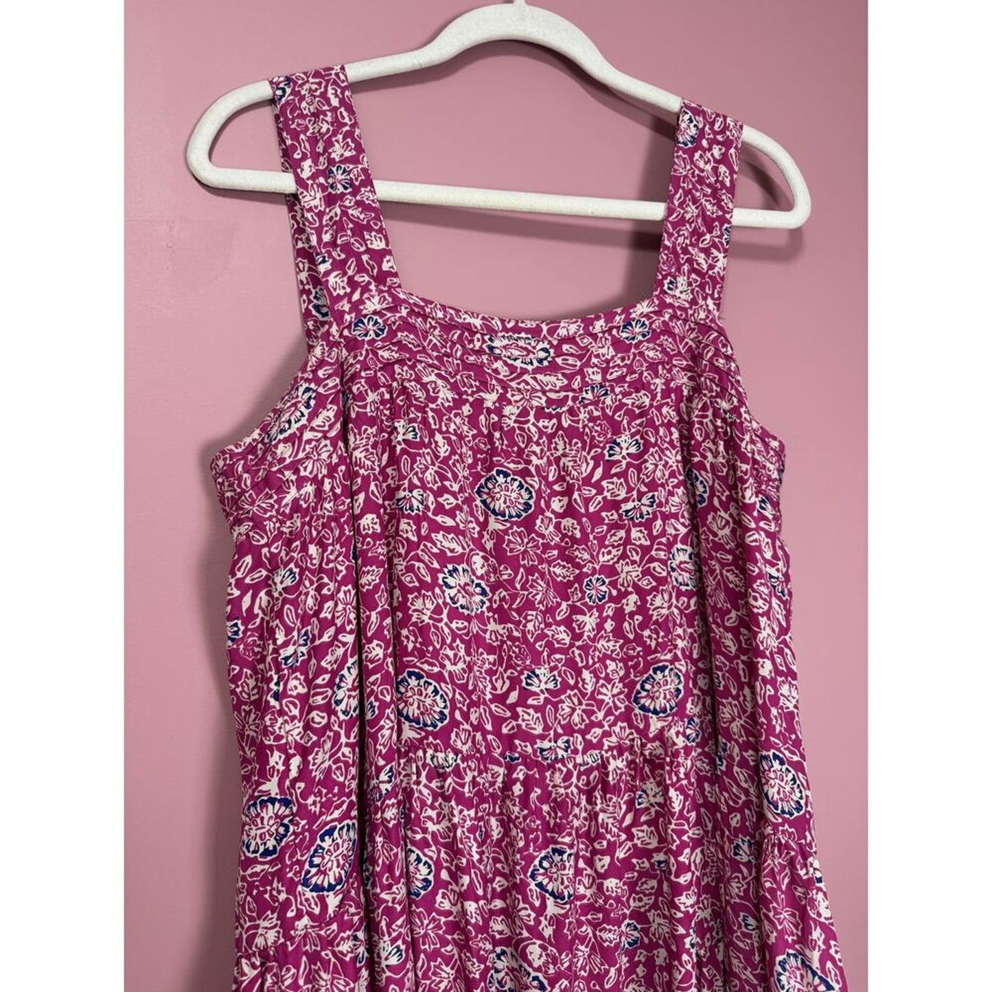 Natalie Martin Jasmine Silk Maxi Dress Pink‎ Combo Size Large