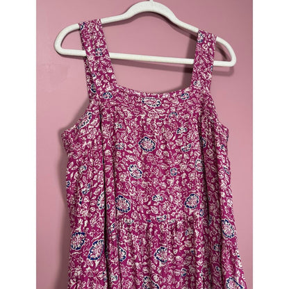 Natalie Martin Jasmine Silk Maxi Dress Pink‎ Combo Size Large