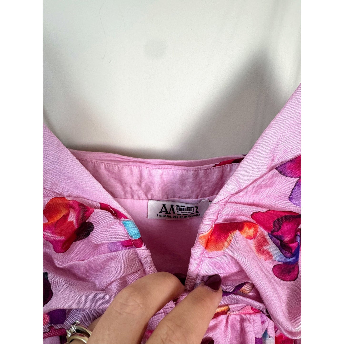 NEW Amur Kimberly Floral Sweetheart Pink Mini Dress Mosaic Poppies Size 10