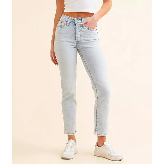 NEW Levi's Wedgie Straight Jeans Light Wash Size 26