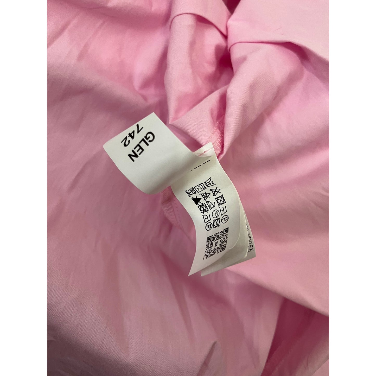NEW Zara Midi Pink Shirt Belted Midi Dress Pink Size Small