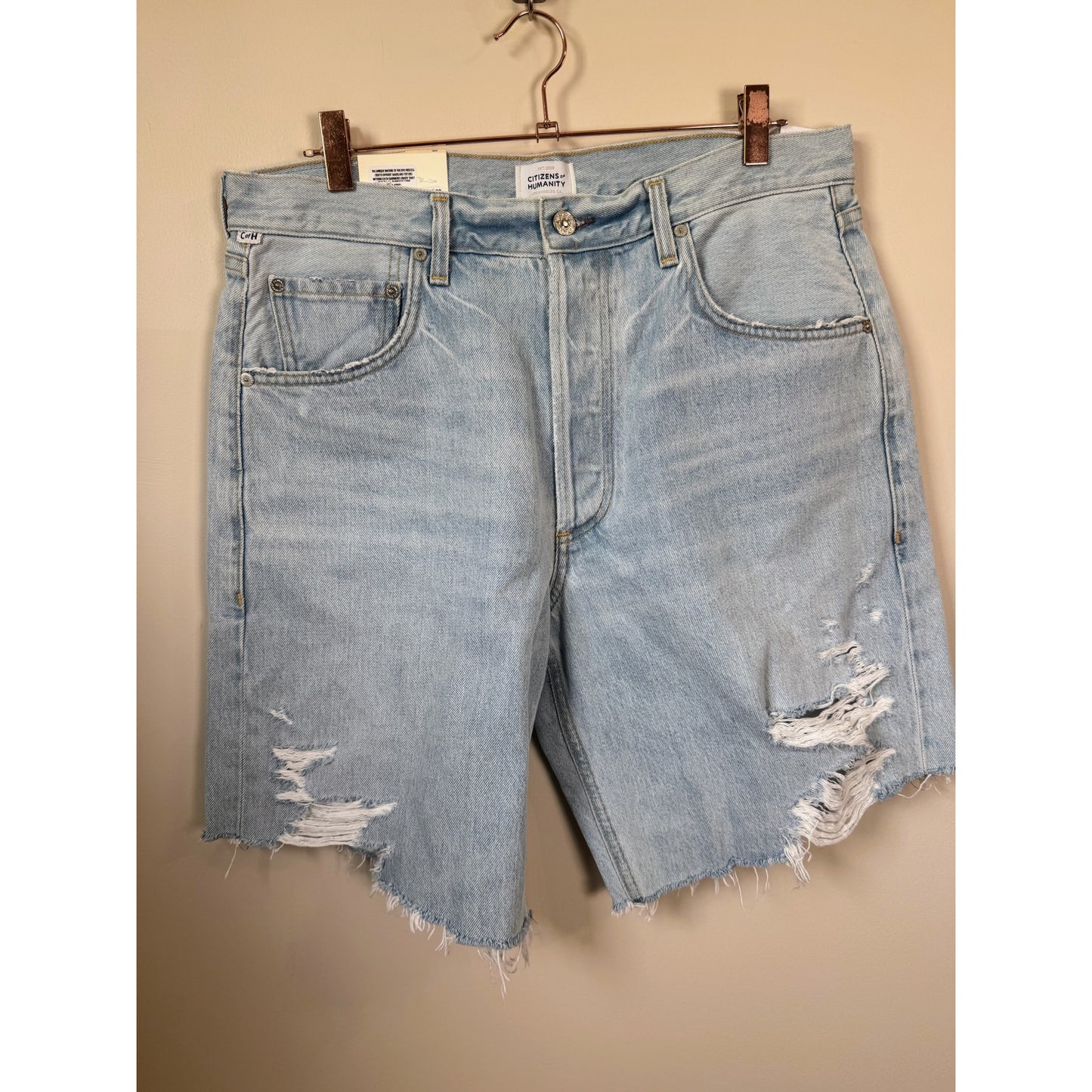 NEW NWT Citizens of Humanity Ayla Denim Relaxed Shorts Size 30
