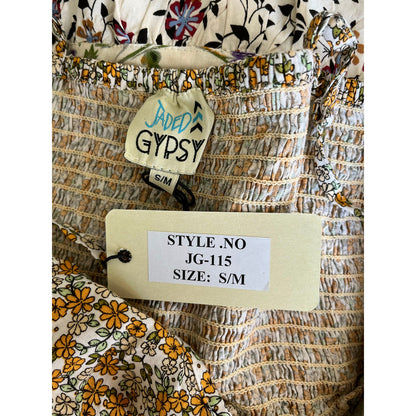 NEW NWT Jaded Gypsy Patchwork Dreams Mini Dress JG-115 Size S/M