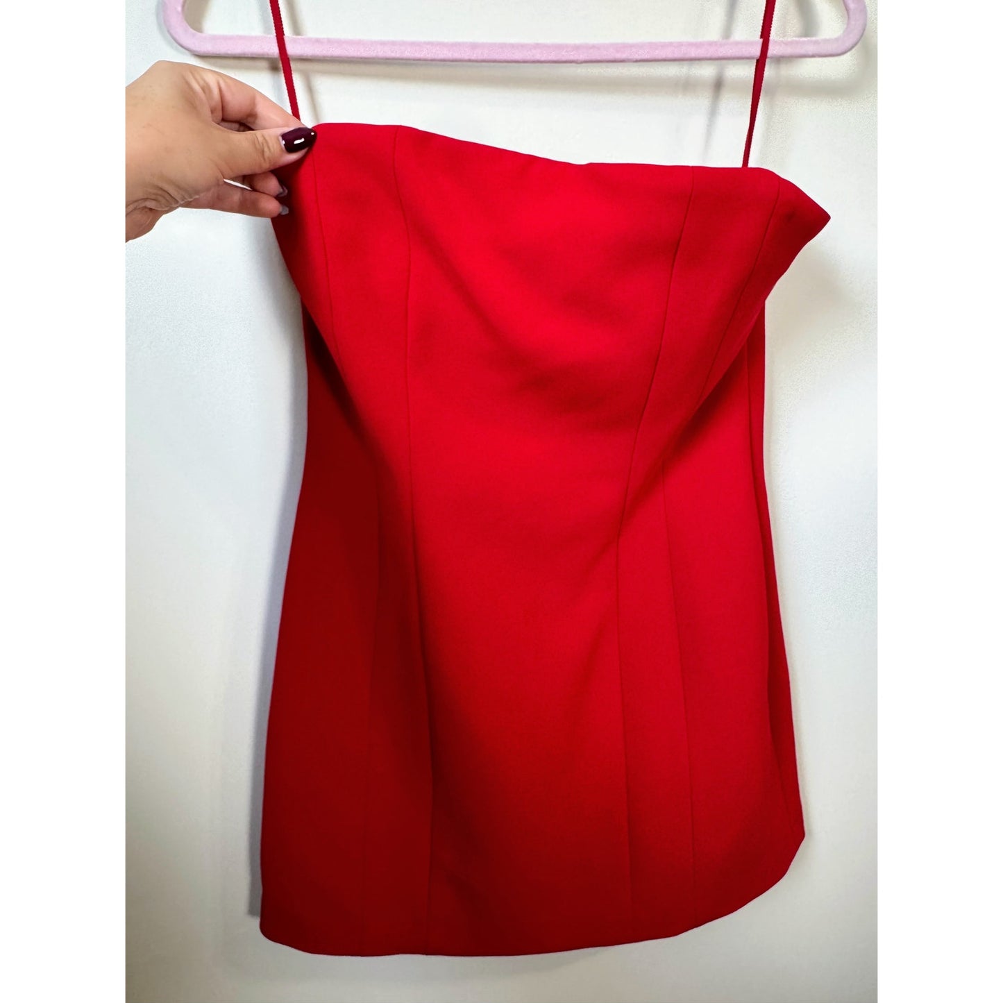 NEW NWT A.L.C. Elsie Mini Dress in Real Red Size 4