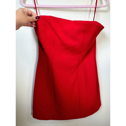 NEW NWT A.L.C. Elsie Mini Dress in Real Red Size 4