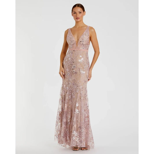 Mac Duggal Pink Gown Size 6 STYLE 67481