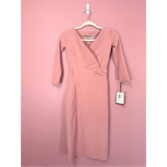 Chiara Boni Antheia Dress in Antique Rose Pink US Size 2
