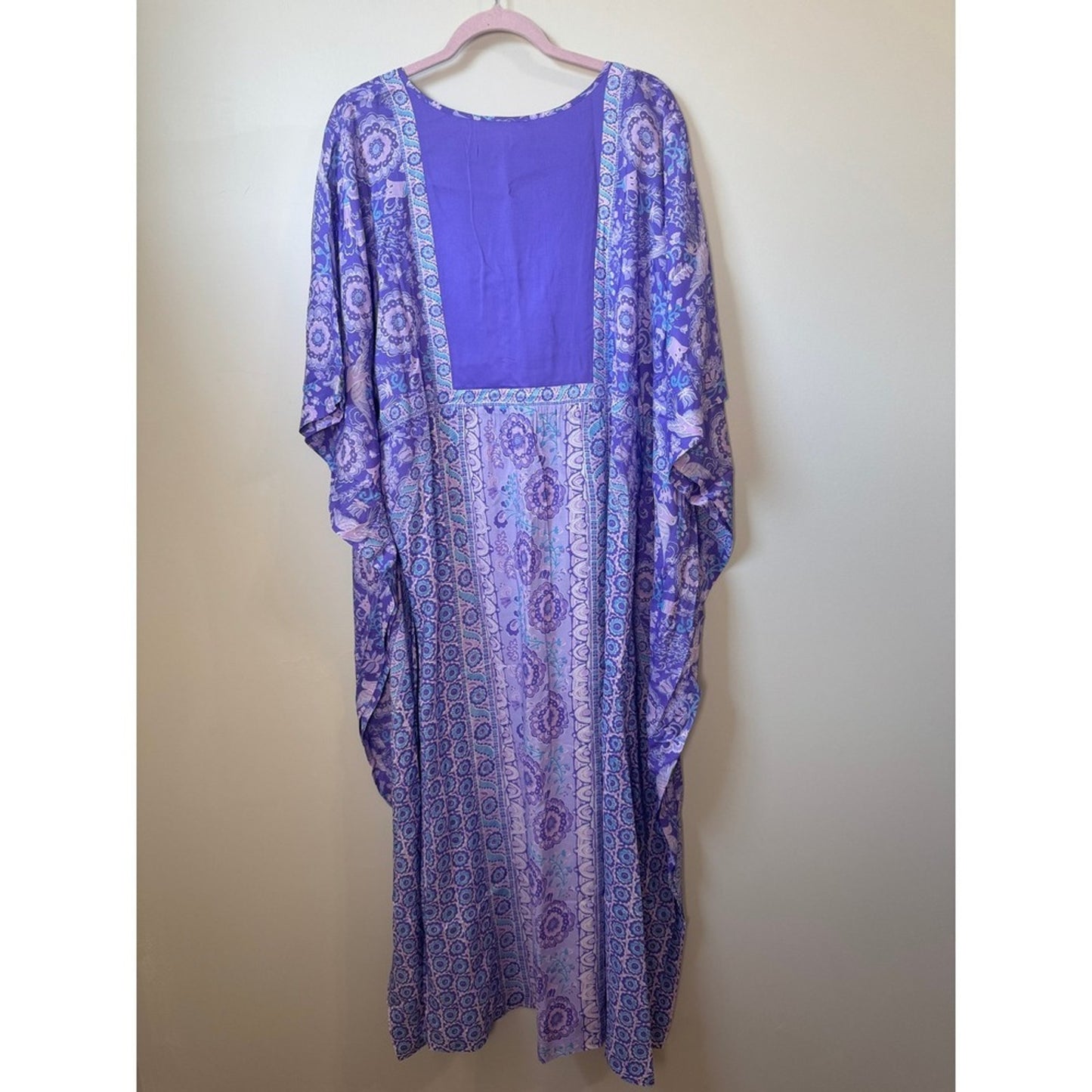 Spell Sannah Gown Lavender Purple Boho Maxi Kaftan Dress L
