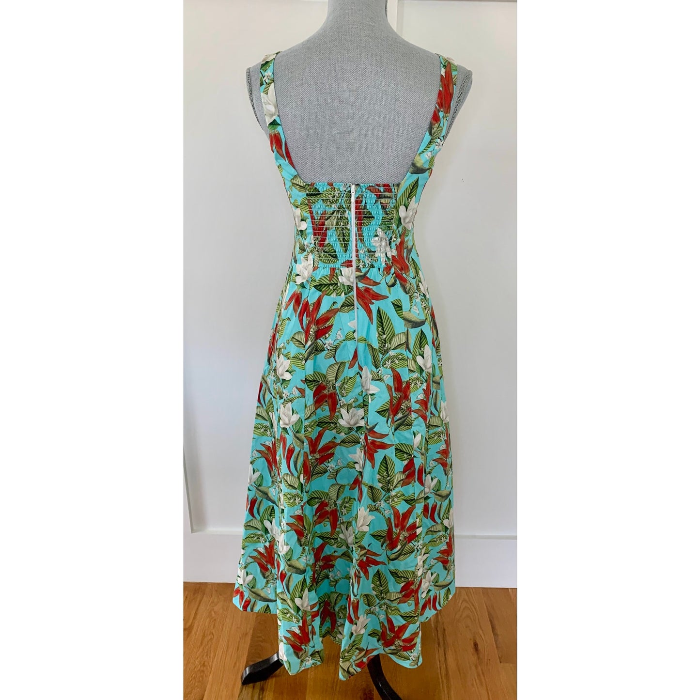 Show Me Your Mumu Prim Dress Midi Spicy Peppers Medium Floral Sleeveless Lined