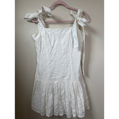 Agua Bendita Joaquina White Eyelet Mini Dress Joaquina Shopbop Large NWT