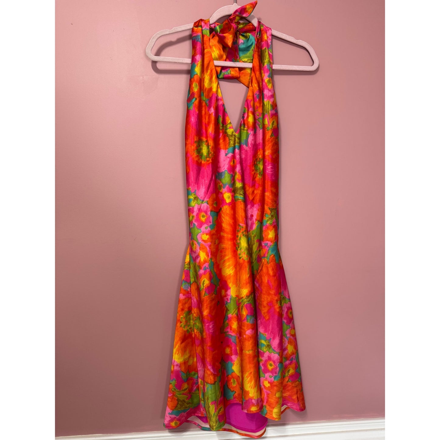 NEW Show Me Your Mumu Jasmine Tie Mini Dress Miss Malibu Multi Size Large