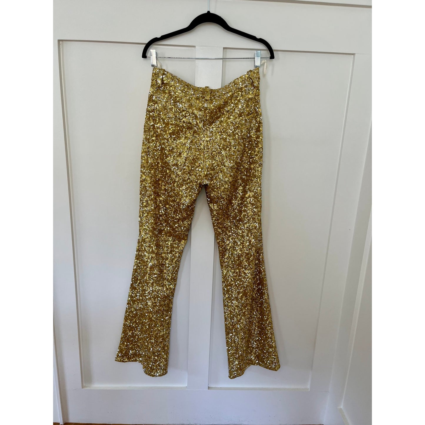 NEW NWT Zadig & Voltaire Pistol Sequins Buttercup Size 40/US Size 10