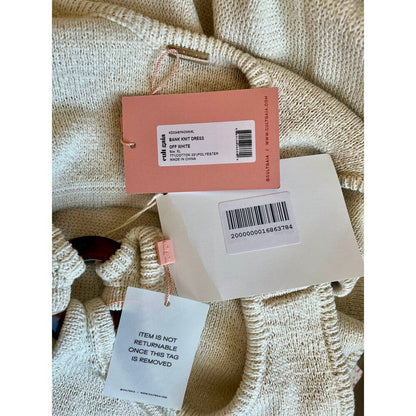 Cult Gaia Bank‎ Knit Dress Off White Size XL
