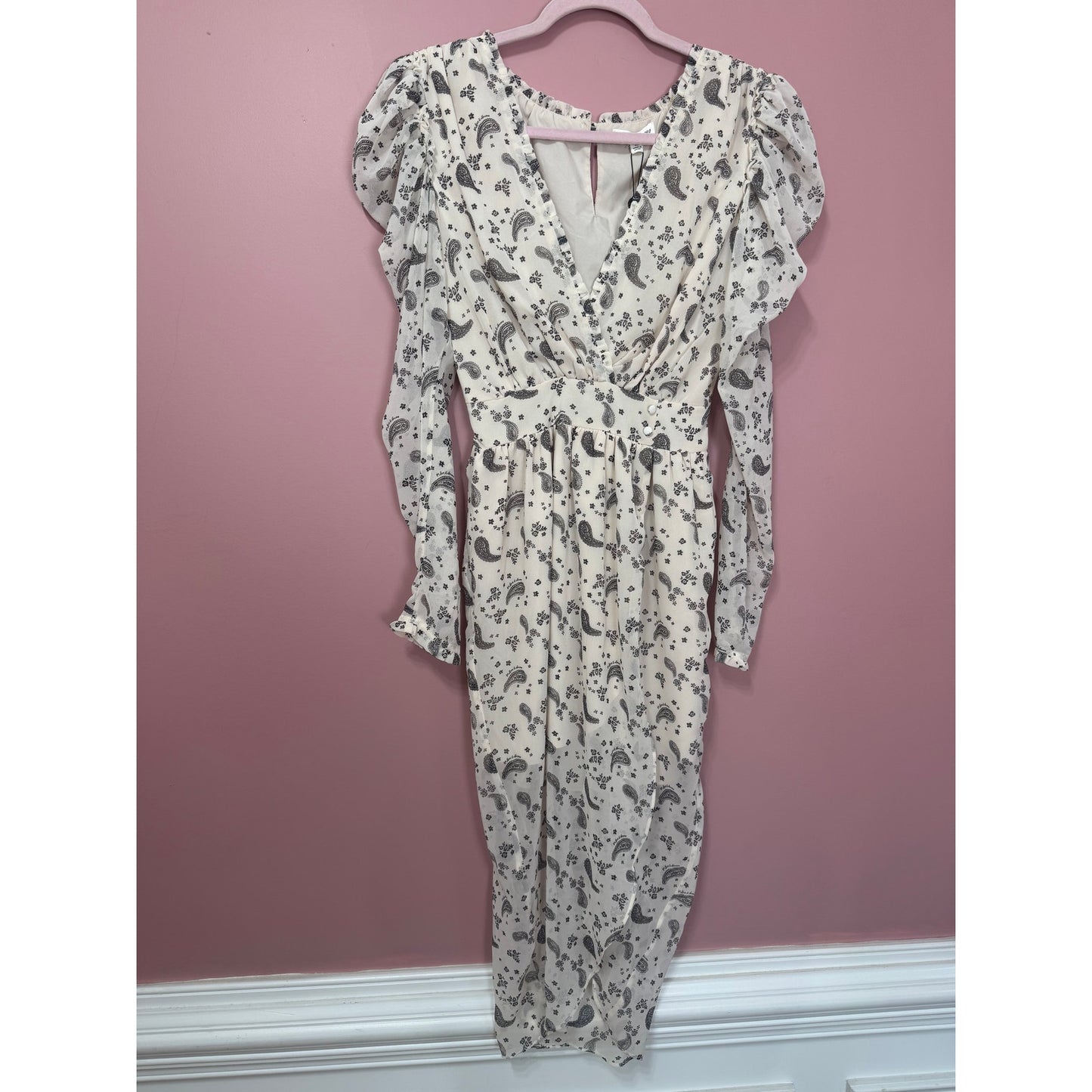 NEW NWT For Love & Lemons Paisley Midi Dress Size XS