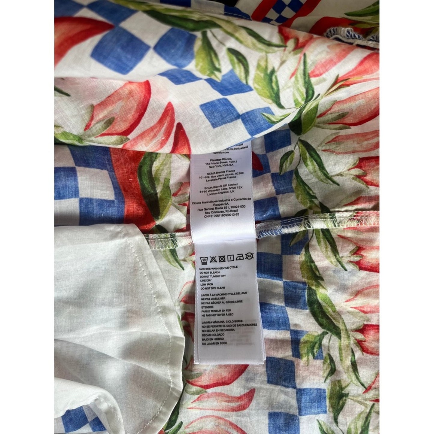 Farm Rio Pepper Print Maxi Dress V Neck Sleeveless Tiered Ruffle XL