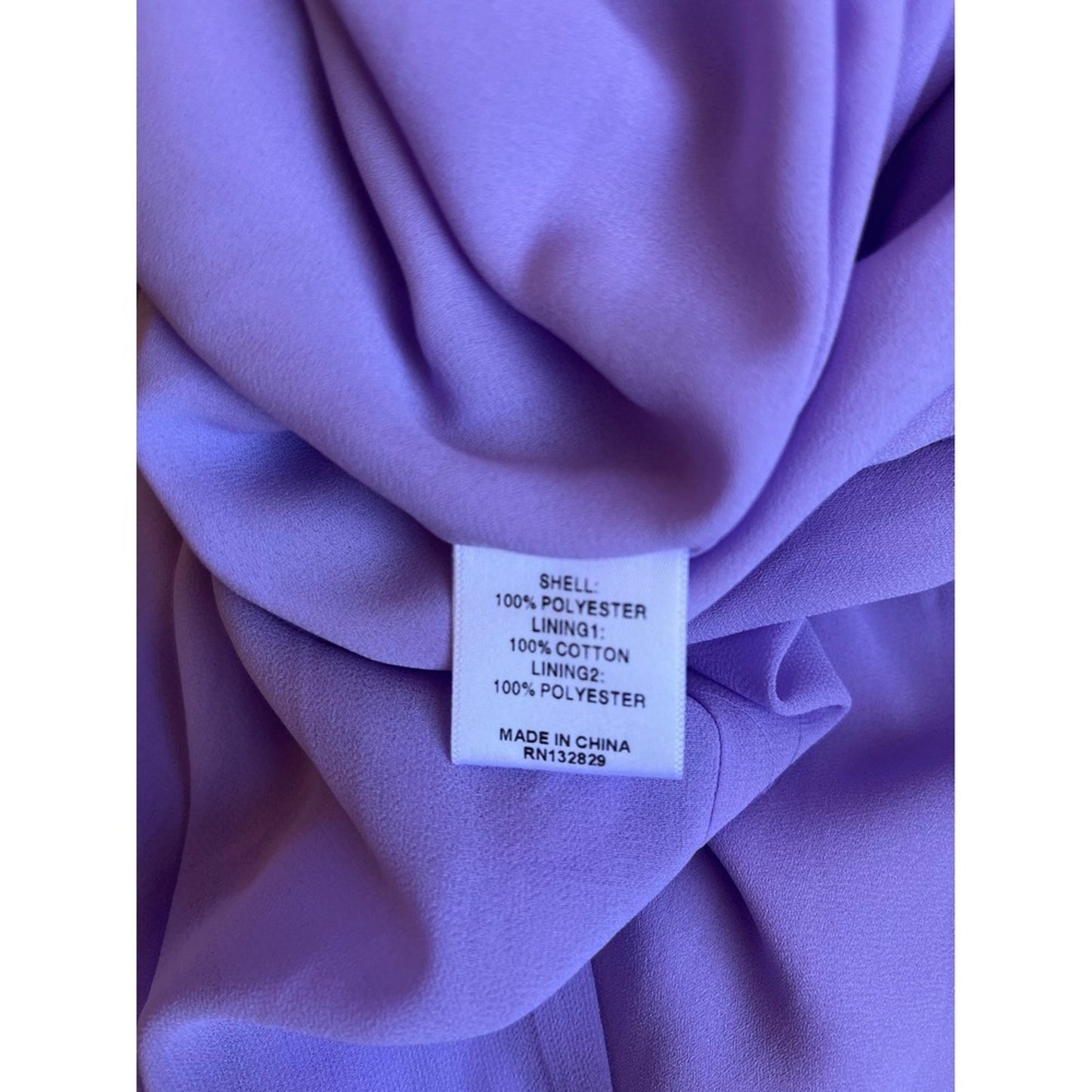 MAJORELLE Lavender Purple Strapless Pleated Cutout Maxi Dress High Slit S