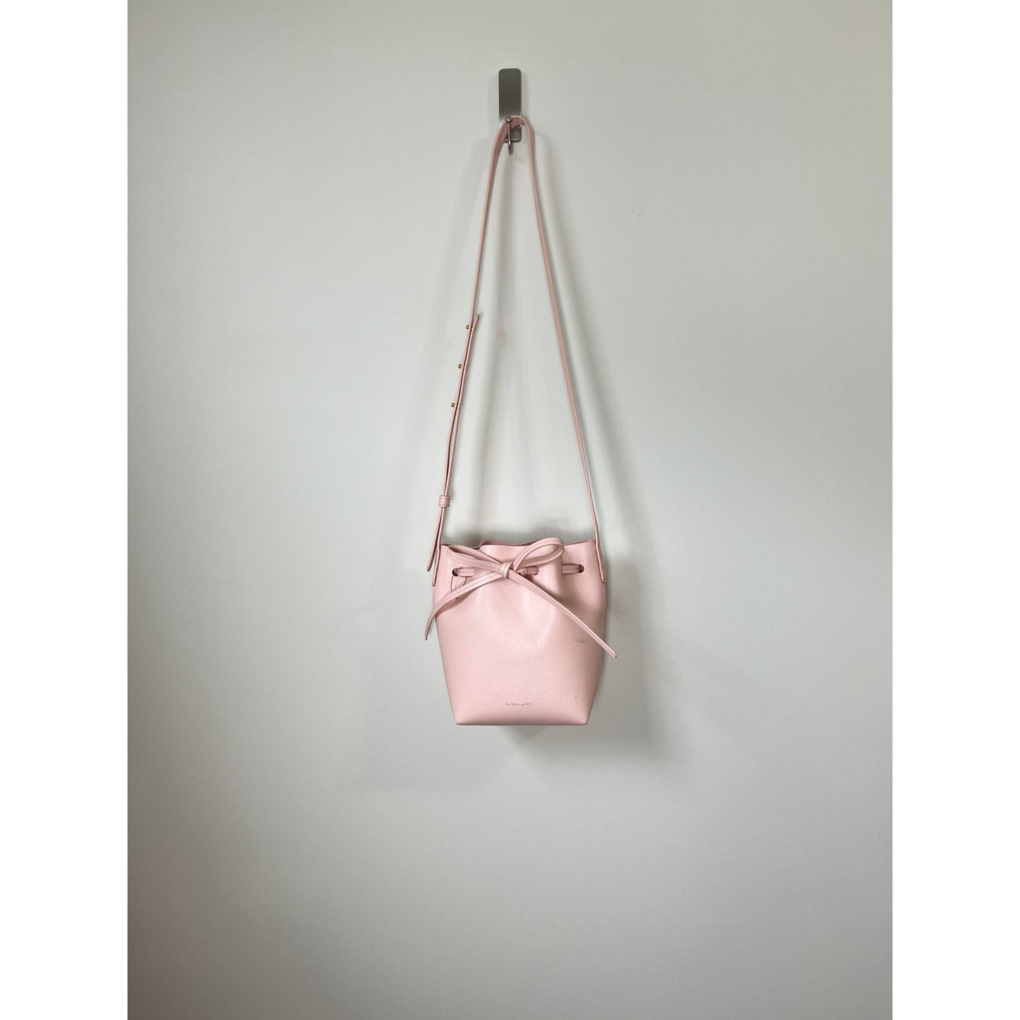 NEW Mansur Gavriel Saffiano Mini Bucket Bag in Dahlia Pink