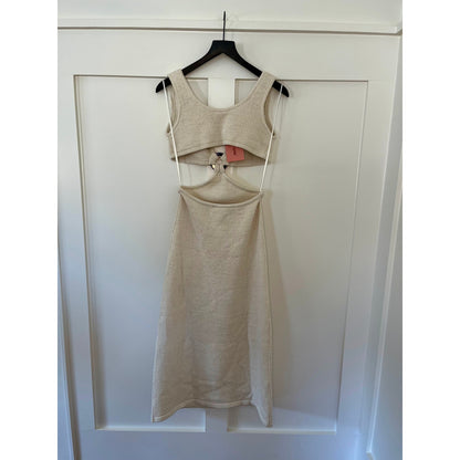 Cult Gaia Bank Knit Dress Off White Size Large