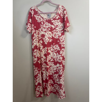 Jaded Gypsy Weekend Wanderer Maxi Dress Pink Rose Print Short Sleeve Boho