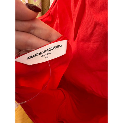 Amanda Uprichard Samba Gown in Candy Apple Size XS