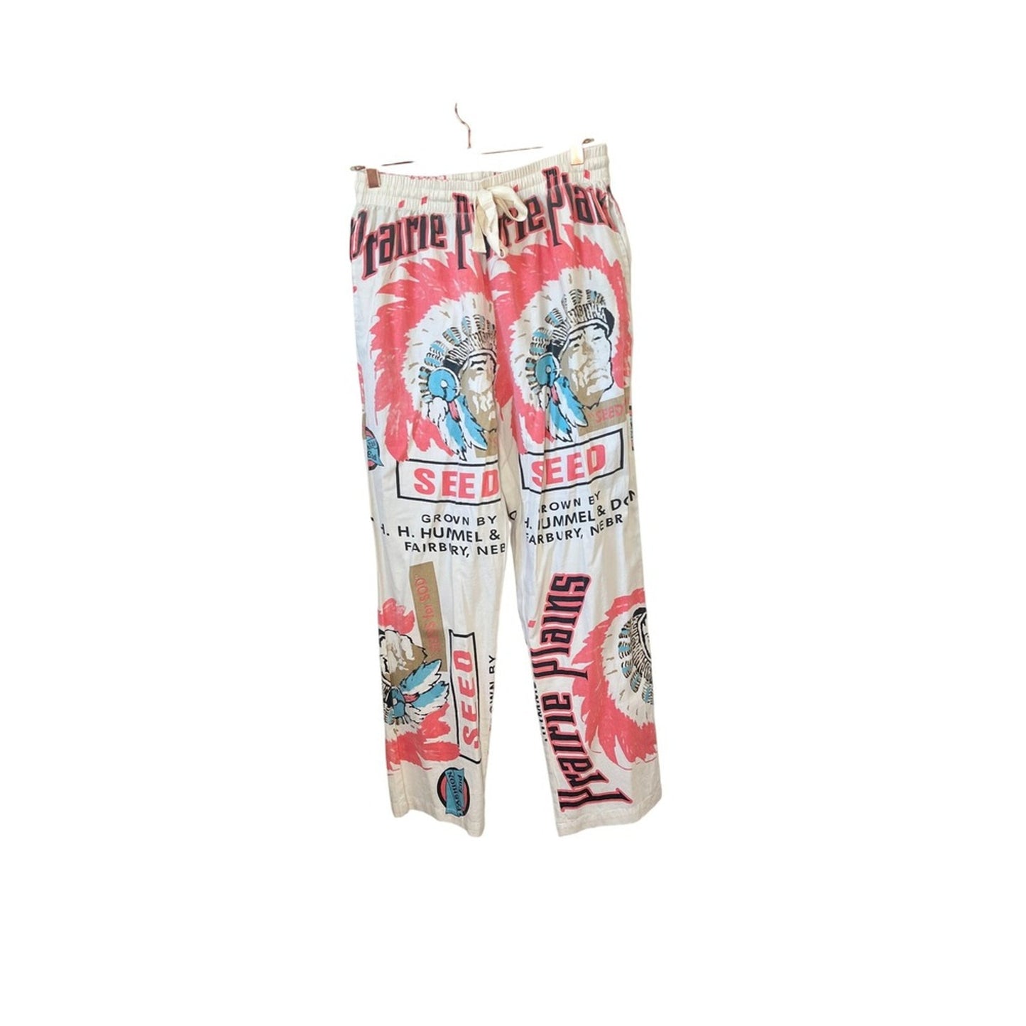 Jaded Gypsy Garden Gathering Pants Seed Sack Print Drawstring Waist Women's S/M