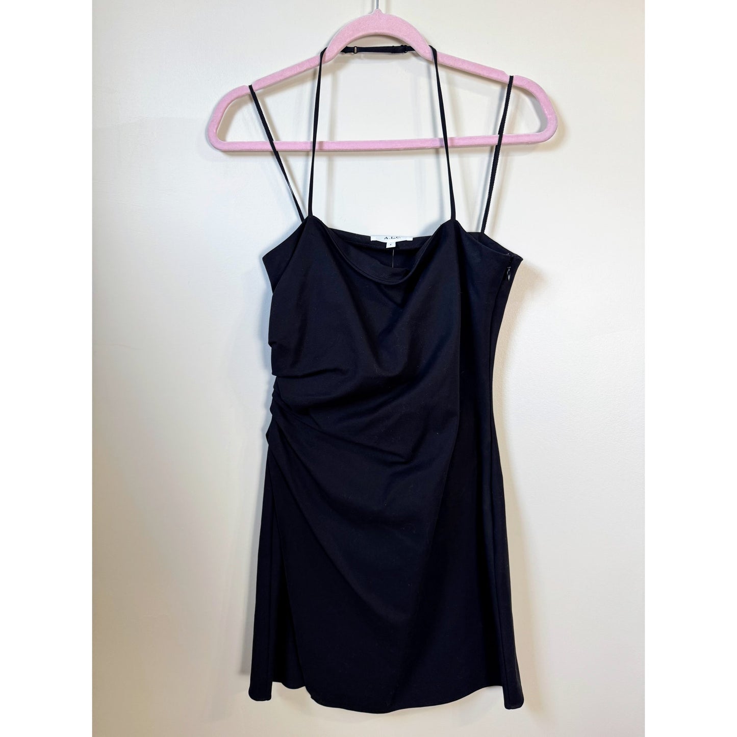 NEW NWT A.L.C Charlie Black Mini Dress Size 6 LBD