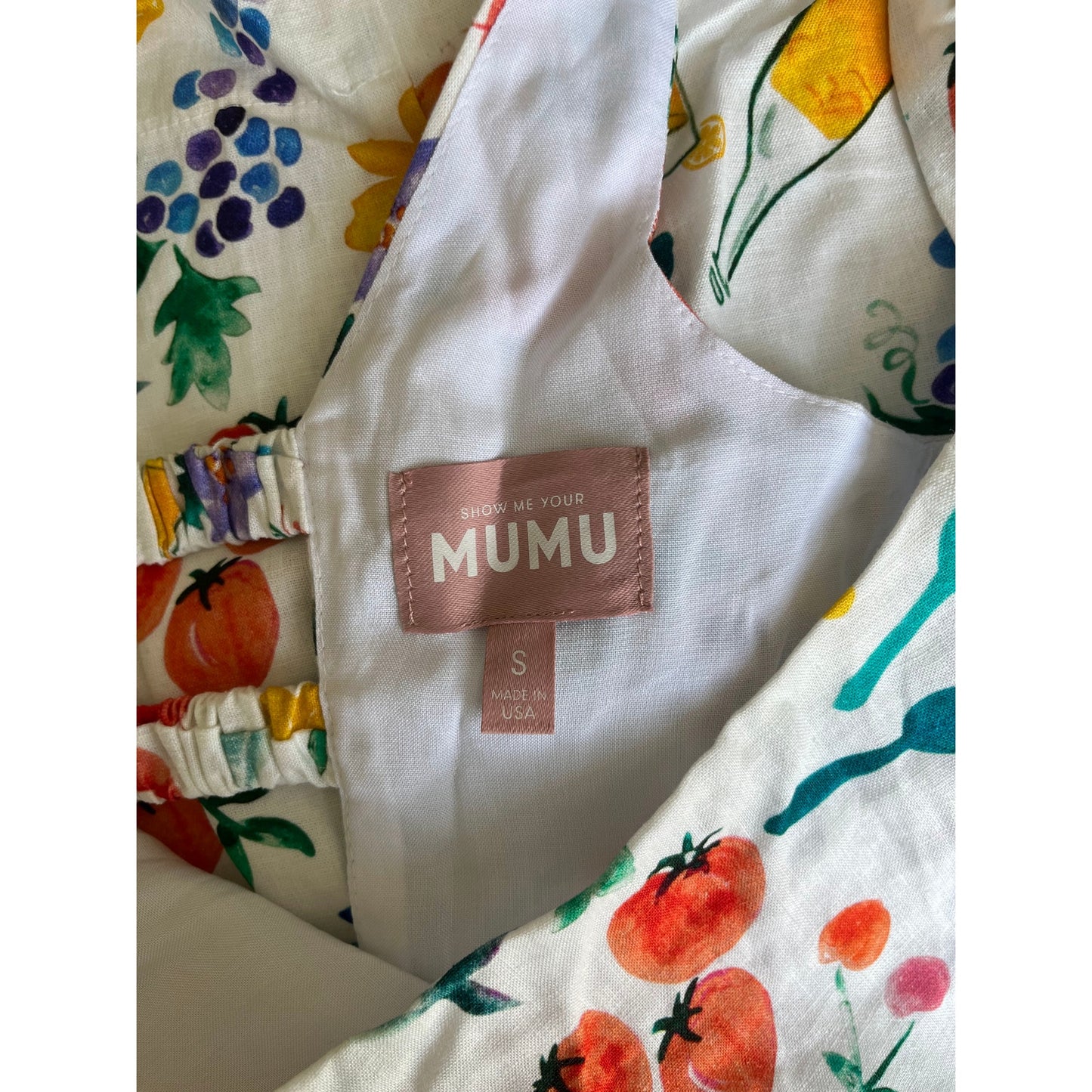 NEW Show Me Your Mumu Steph Mini Dress Italian Picnic Linen Size Small