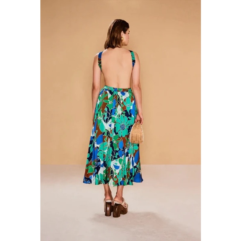 Cult Gaia Theia Dress Botanic Aqua Size Medium