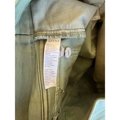 SPANX Women Green Cargo Skinny Pants Size S P