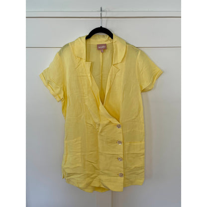 NEW Show Me Your Mumu Bicoastal Blazer Romper Butter Yellow Size Medium
