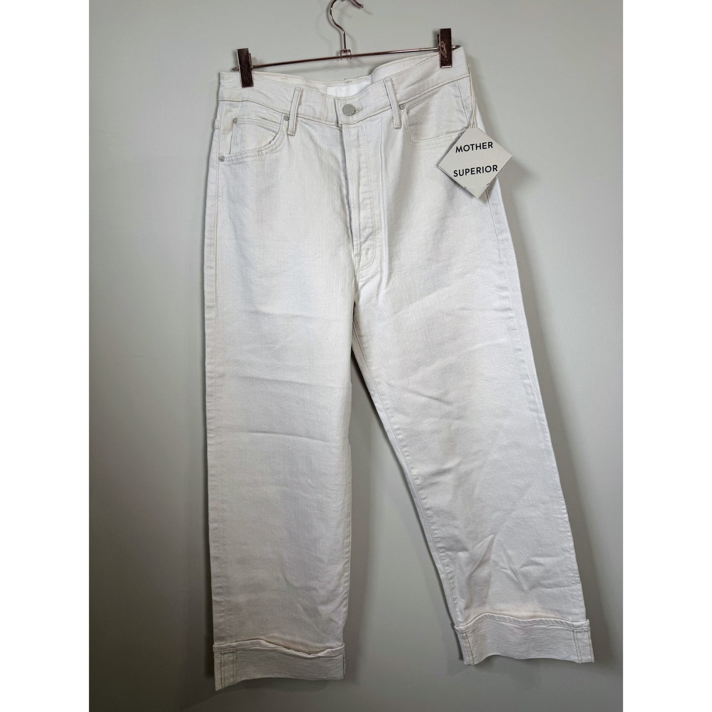 NEW NWT MOTHER Spitfire Ankle Cuff Jean in Act Natural Size 27