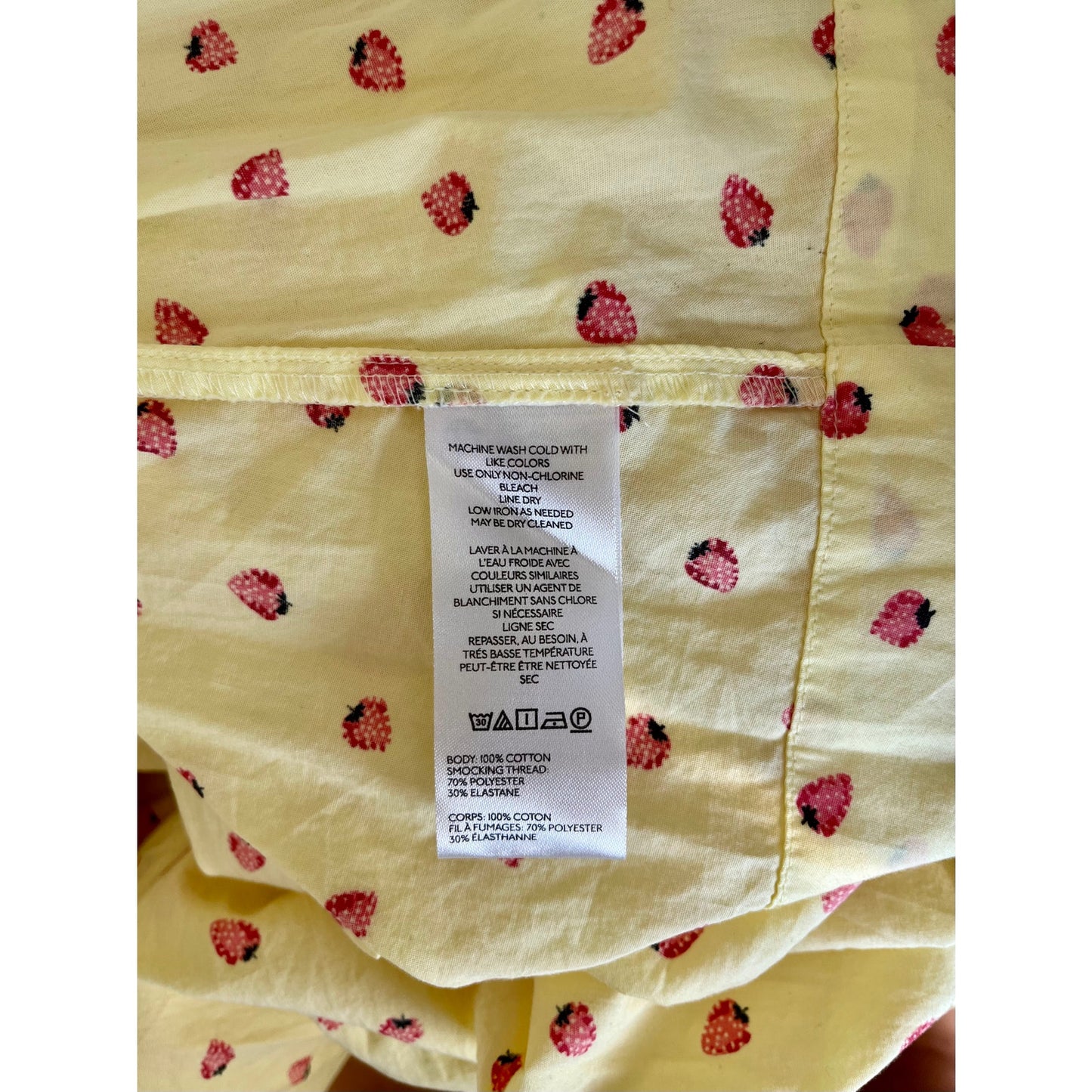 NEW Free People Strawberry Lemon Midi Picnic Dress Size Large