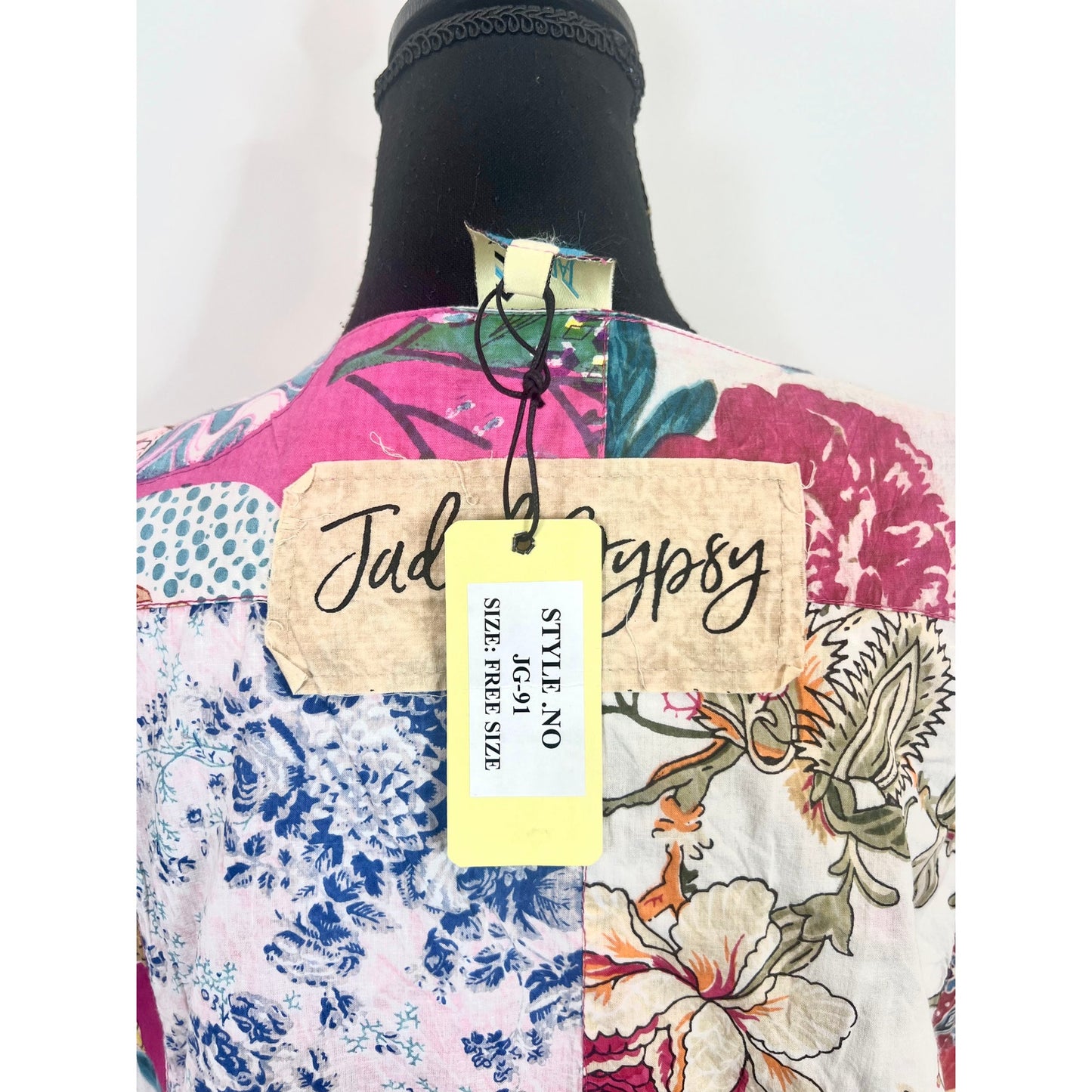 Jaded Gypsy Patchwork Reversible Button Down Vest JG-91 Free Size