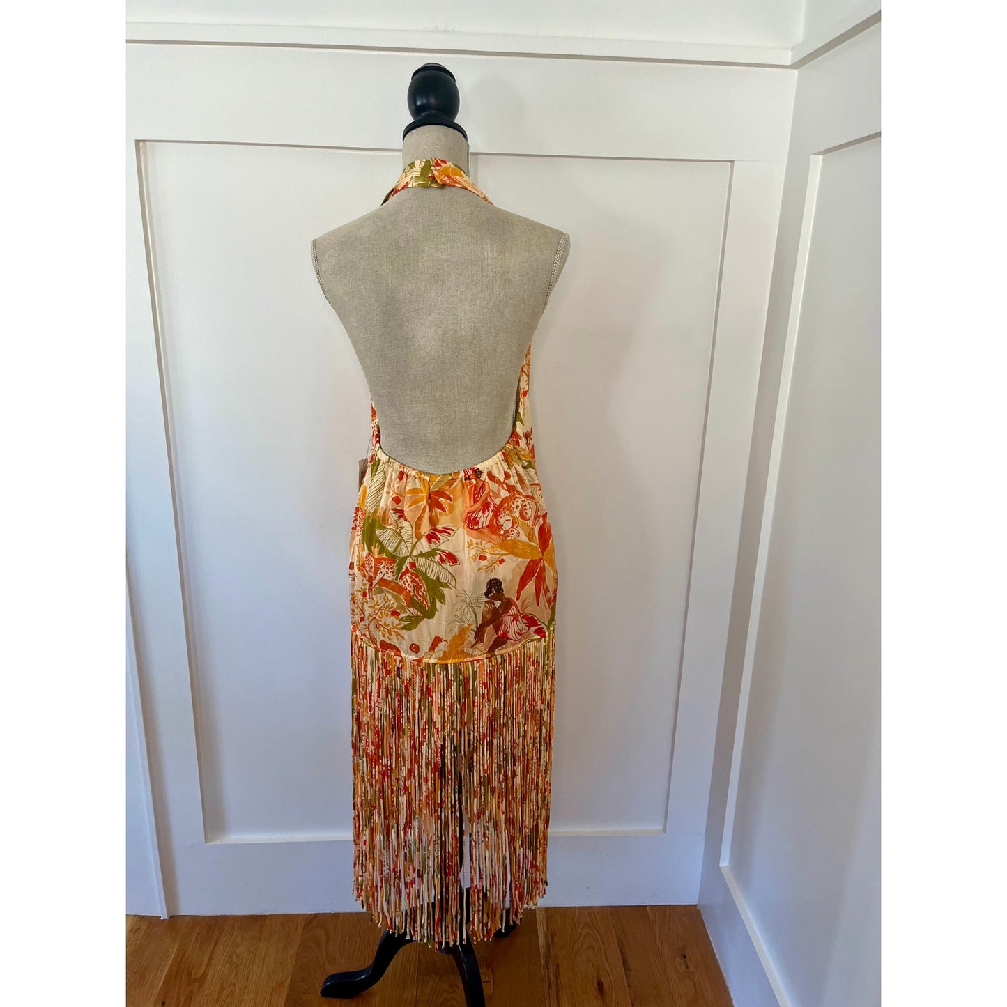 Farm Rio Leopard Forest Sand Mini Dress Size Medium