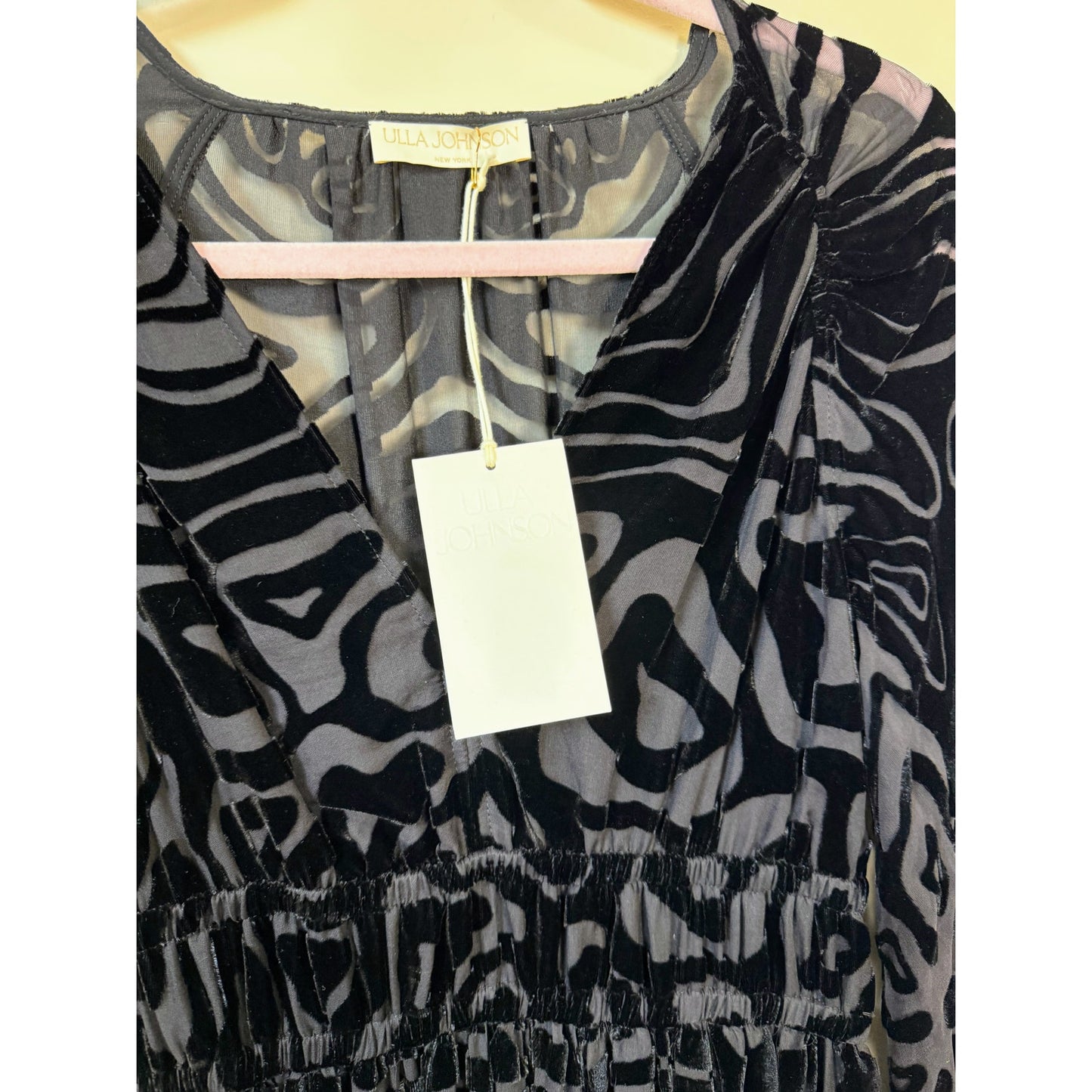 NEW NWT Ulla Johnson Elora Dress Black Mazi Size 2