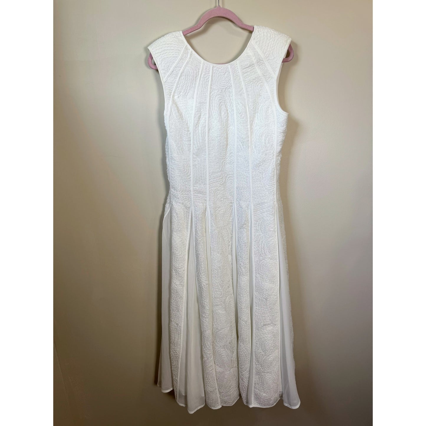 NEW NWT Aje. Soleil Lace Midi Dress White Size 8