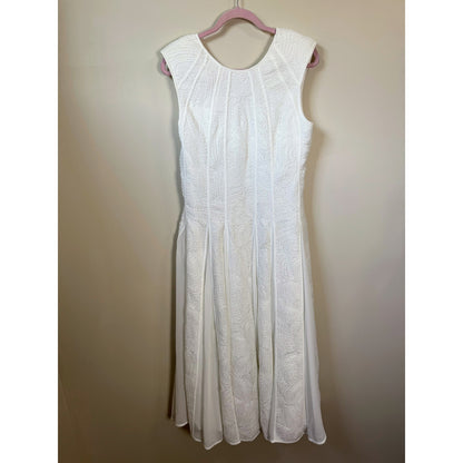 NEW NWT Aje. Soleil Lace Midi Dress White Size 8