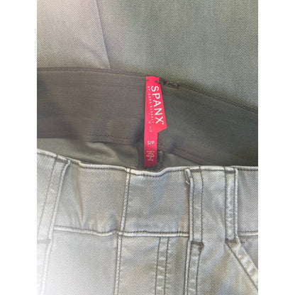 SPANX Women Green Cargo Skinny Pants Size S P