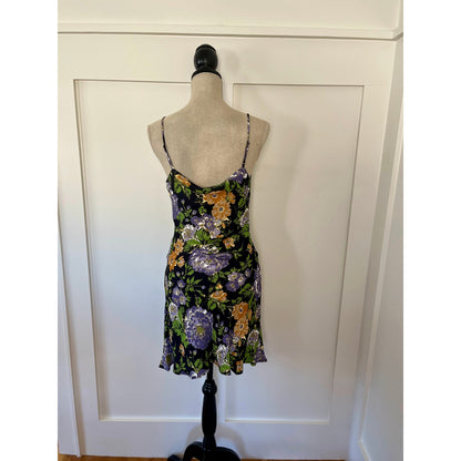 Farm Rio Capri Floral Sleeveless Dress Black Size Medium