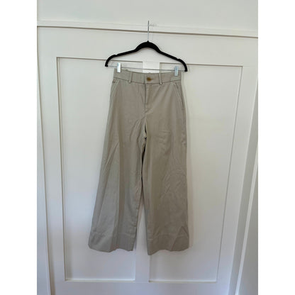 NEW NWT Spanx Stretch Twill Wide Leg Bone Size Small