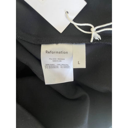 NEW NWT Reformation Graham Pant Black Size Large