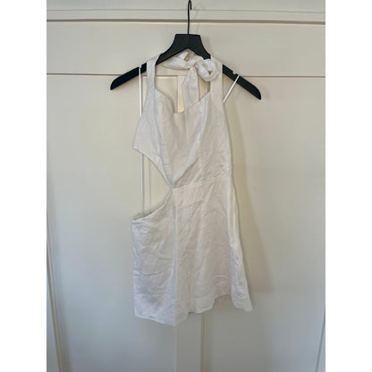 Reformation Valli Linen Dress White Size 8