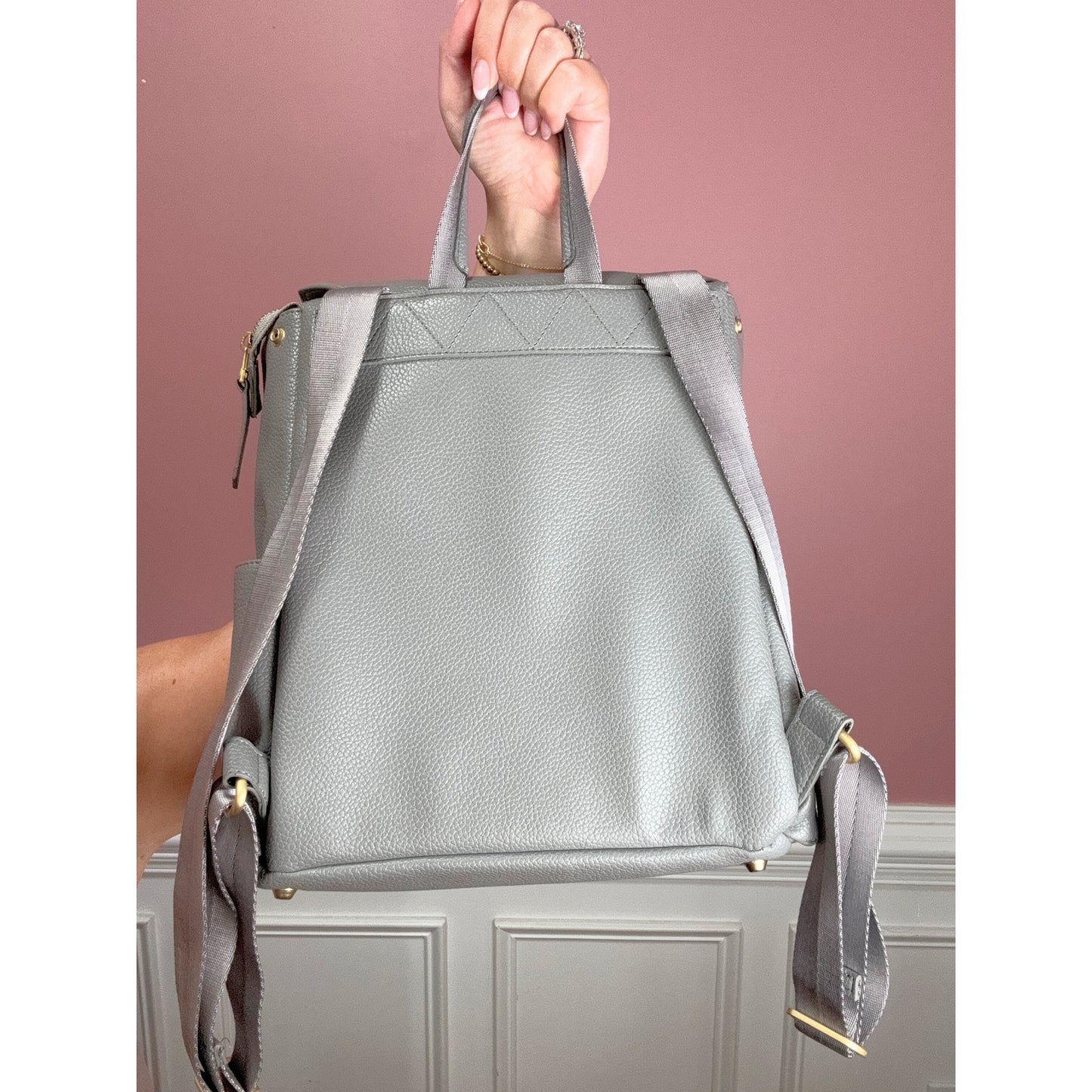 Freshly Picked Stone Mini Classic Bag Gray