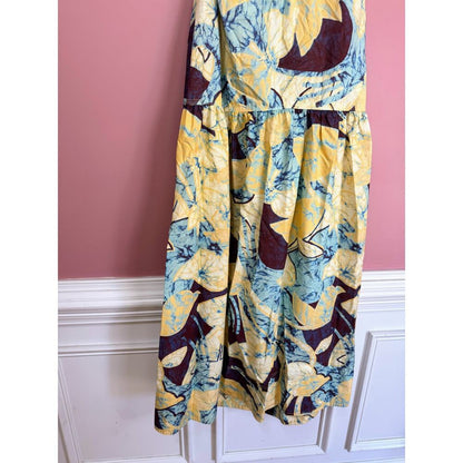 A.L.C‎ Veronica Dress in Carob & Chardonnay Size 4 Maxi Poplin Summer Party