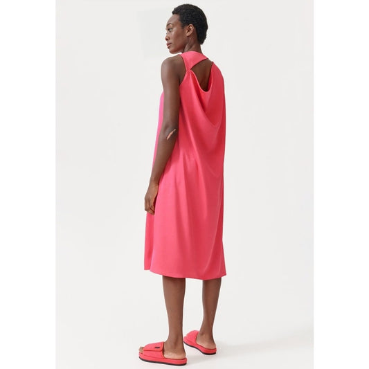 Baum Und Pferdgarten Amami Satin Shift Dress in Bright Pink Size 34 Sleeveless