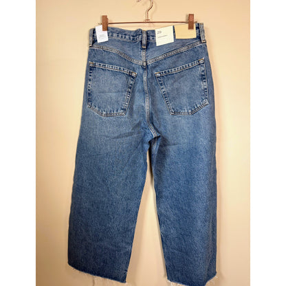 NEW NWT Citizens of Humanity Ayla Raw Hem Crop Jean in Solano Size 29