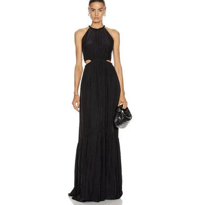 A.L.C Black Libra Maxi Evening Dress Size 10